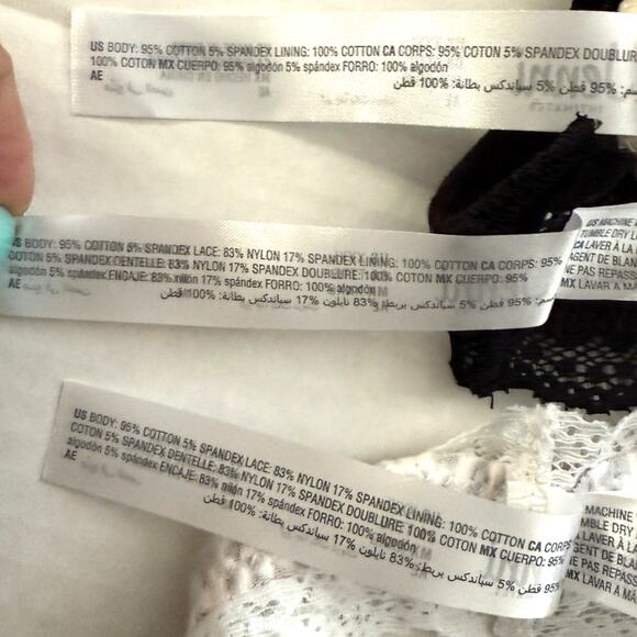 Jenni Intimates Lot 3pcs Core Thong Cotton Panty Tiger Leopard Black Plus XXXL - Picture 5 of 5